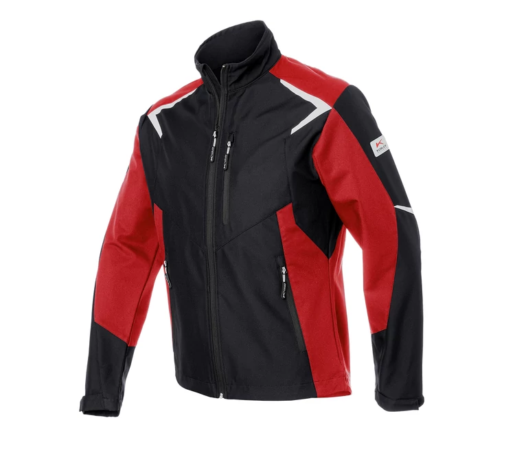 Kübler Bodyforce softshell dzseki - fekete/piros (9955)