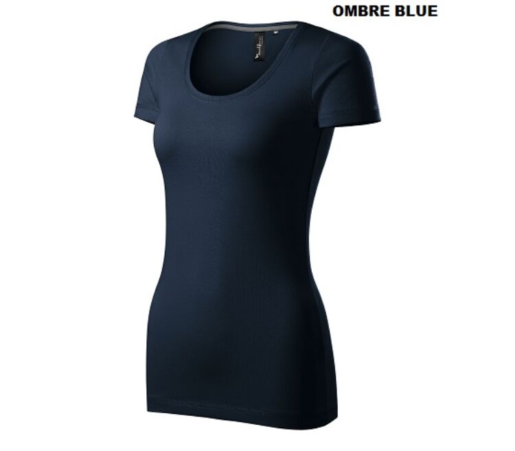 Malfini Action 152 Prémium női pamut póló Ombre kék (72)