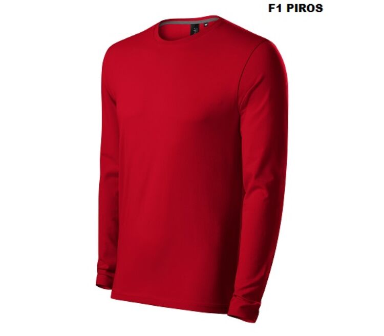 Malfini Brave 155 prémium hosszúujjú póló F1 piros (71)
