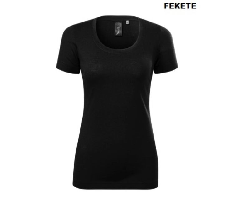 Malfini MERINO RISE 158 női prémium merinói gyapjú póló (Fekete 01)
