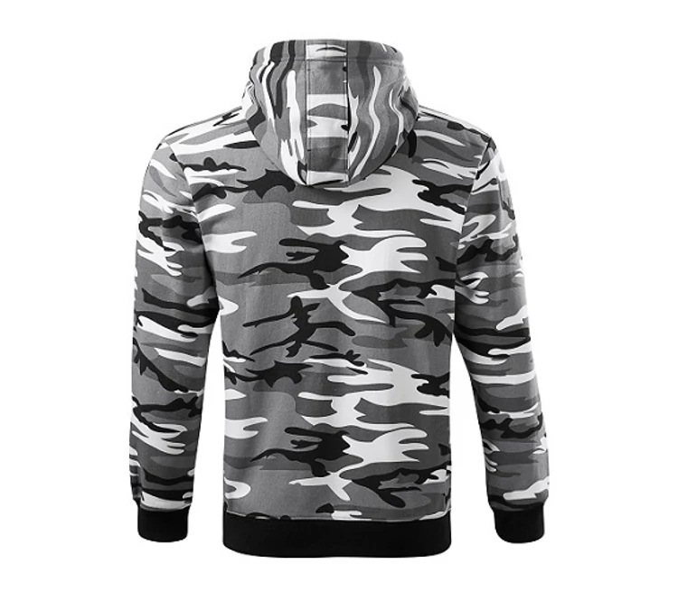 Malfini Camo zipper C19 Férfi felső Szürke terepszín (32)