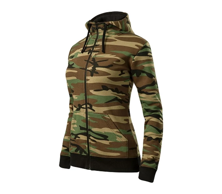 Malfini Camo zipper C20 Női felső Barna terepszín (33)