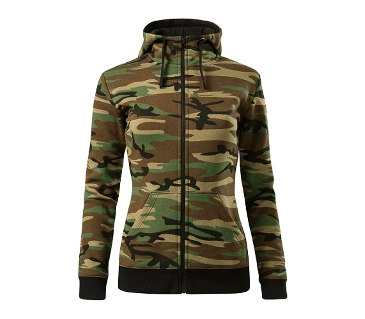 Malfini Camo zipper C20 Női felső Barna terepszín (33)