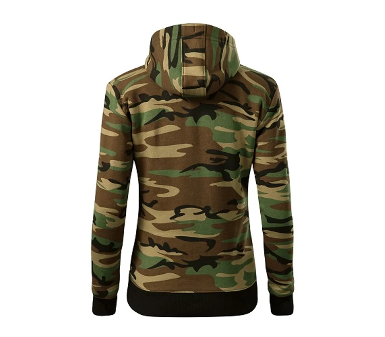 Malfini Camo zipper C20 Női felső Barna terepszín (33)