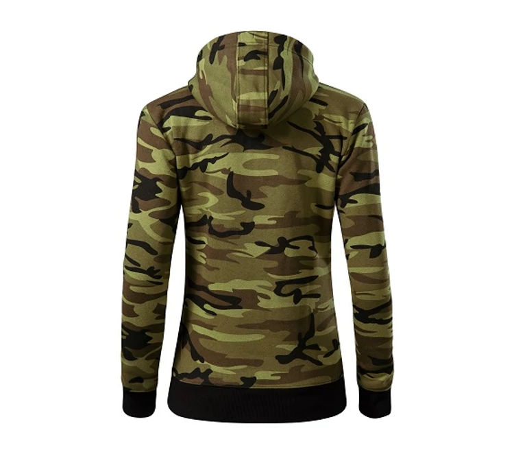 Malfini Camo zipper C20 Női felső Zöld terepszín (34)