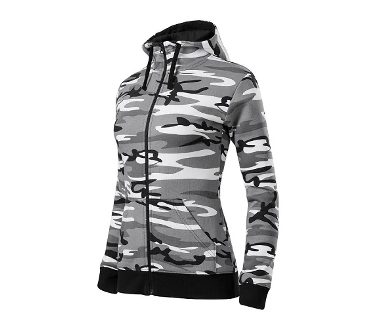 Malfini Camo zipper C20 Női felső Szürke terepszín (32)