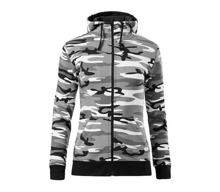 Malfini Camo zipper C20 Női felső Szürke terepszín (32)