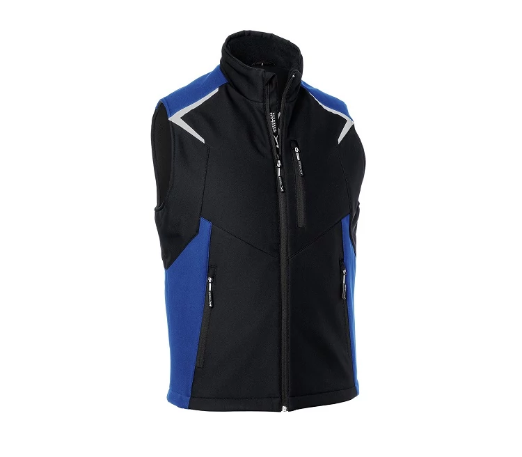 BODYFORCE softshell mellény Fekete/királykék(9946)
