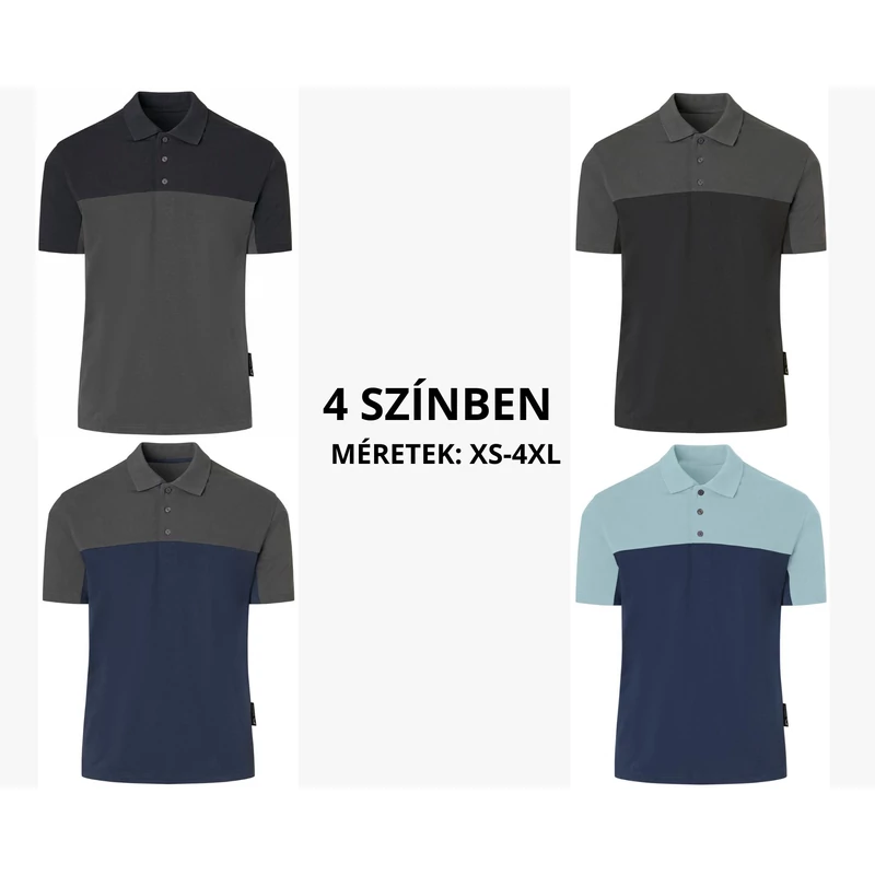 Kübler Reforce galléros póló - 4 színben XS-4XL méretig!
