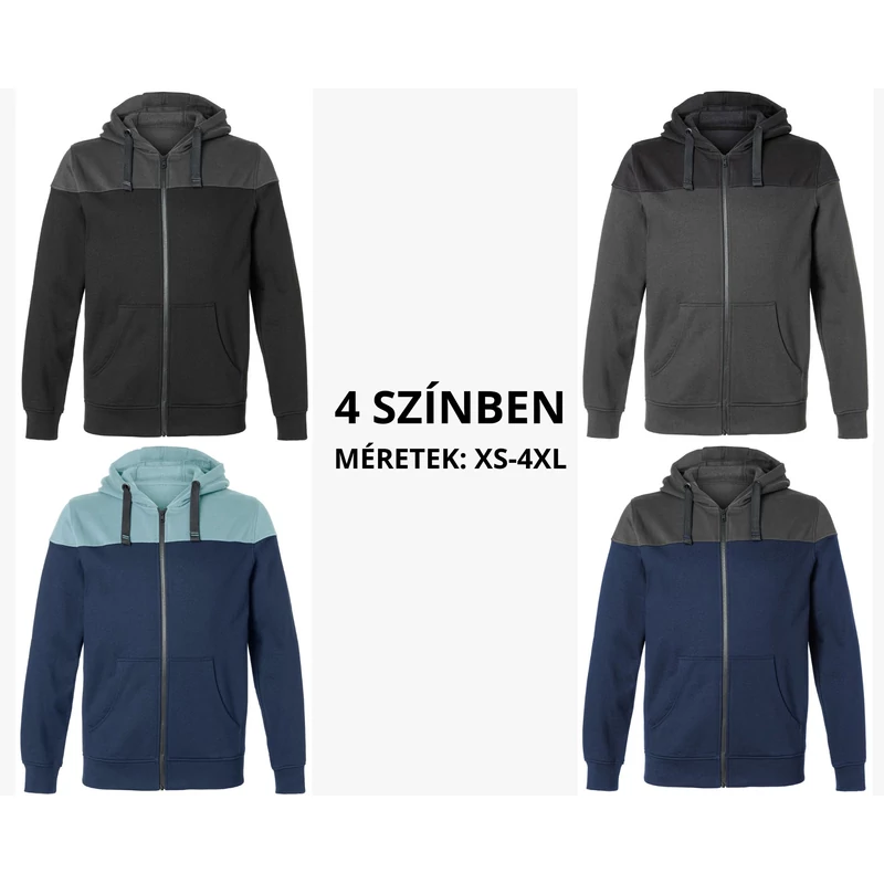 Kübler Reforce kapucnis pulóver - 4 színben XS-4XL méretig!