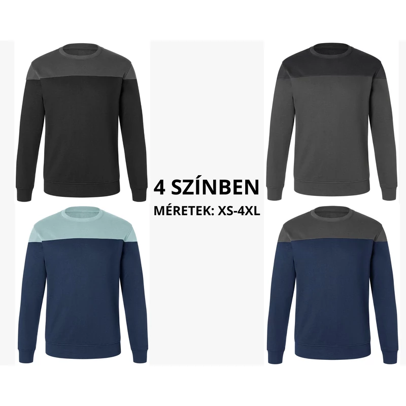 Kübler Reforce környakas pulóver - 4 színben XS-4XL méretig!