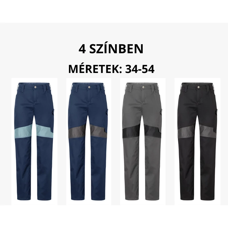Kübler Reforce női deréknadrág - 4 színben 34-54 méretig!