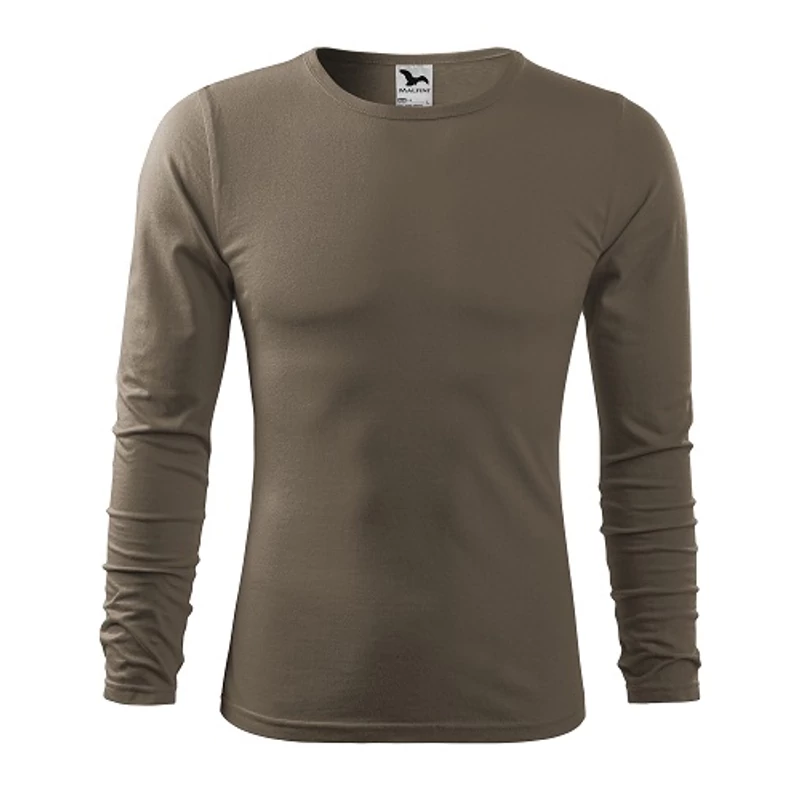 Malfini Fit-T 119 hosszú ujjú pamut póló Army (29)