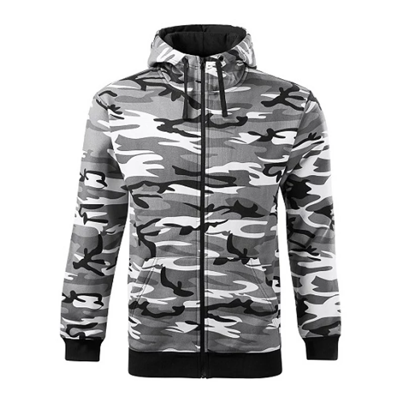 Malfini Camo zipper C19 Férfi felső Szürke terepszín (32)