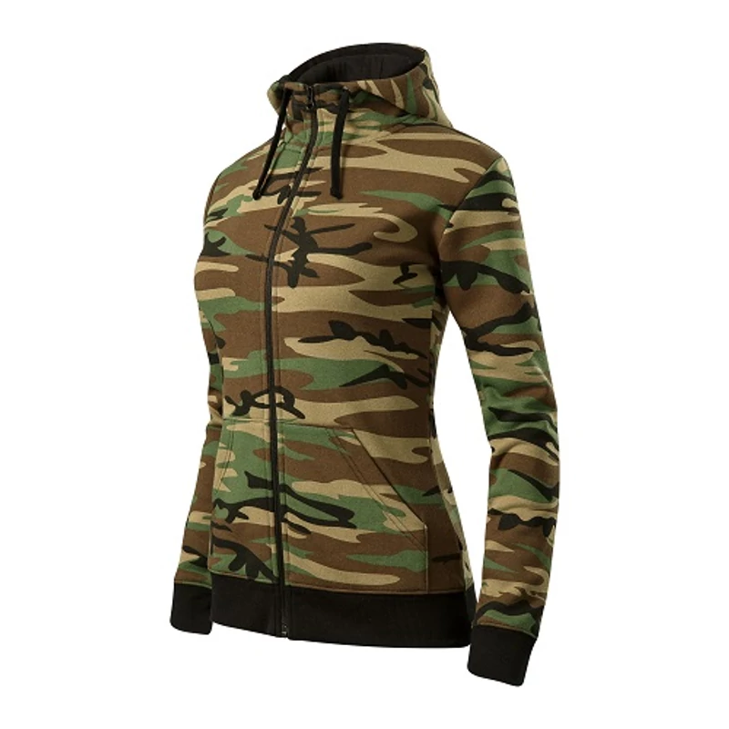 Malfini Camo zipper C20 Női felső Barna terepszín (33)