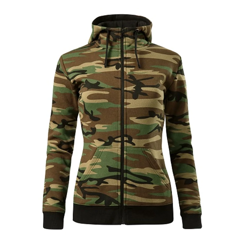 Malfini Camo zipper C20 Női felső Barna terepszín (33)